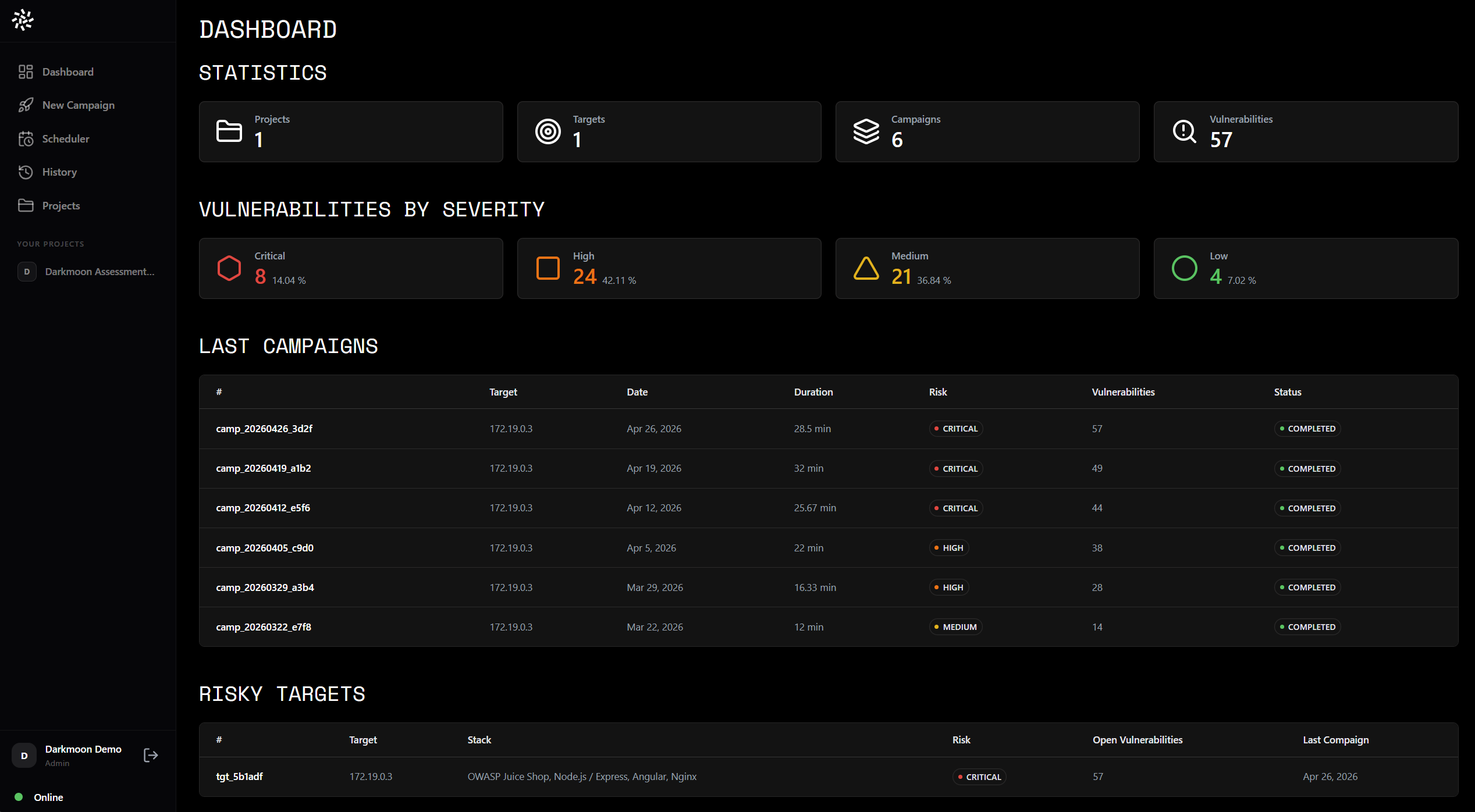 Darkmoon home page